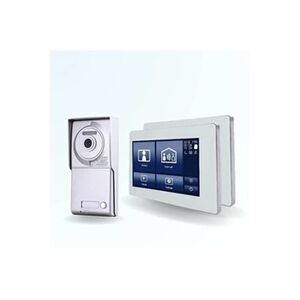 BT Security Portier interphone vidéo neo 2 fils - 1 appartement - 2 écrans tactiles smart 7 blanc - Publicité