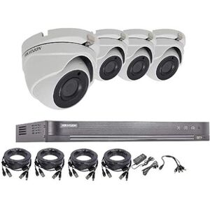 Hikvision 5Mp CCTV Système de surveillance de sécurité 4K DVR 4Ch H.265 + Hik 5 Mp 4 canaux 2,8 mm Caméra Kit de vision nocturne extérieure Vendeur britannique - Publicité