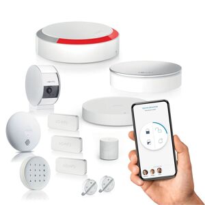 Somfy Home Alarm Essential - Pack sécurité vidéo - Alarme Maison sans Fil Connecté Wifi - Caméra de surveillance intérieure - Publicité