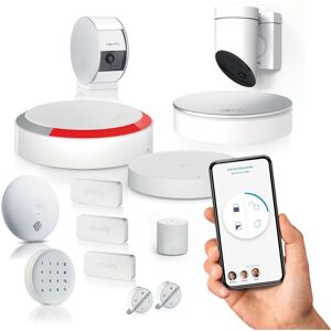 Home Alarm Essential - Pack sécurité vidéo Plus - Alarme Maison sans Fil Connecté Wifi - Caméras de surveillance intérieure et extérieure