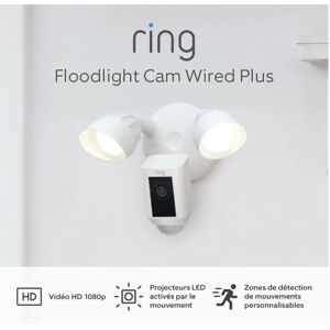 Caméra de sécurité Ring Floodlight Cam Wired PLUS blc