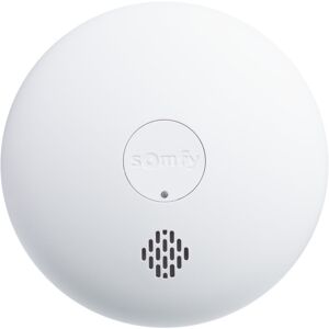 SOMFY 1870289 - Détecteur de fumée connecté - Sirène 85 dB - Compatible Somfy Home Alarm et Somfy One (+) - Publicité