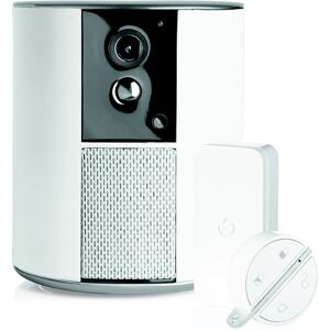 SOMFY 2401493 - One + - Système d'Alarme avec Caméra de surveillance intégrée Full HD - Sirène 90dB - Vision grand angle 130°- Détecteur de mouvement - Badge de désactivation - Volet vie privée - Publicité