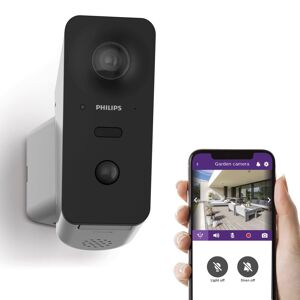 Caméra extérieure motorisée et connectée + autotracking WelcomeEye View Philips 531050 - Publicité