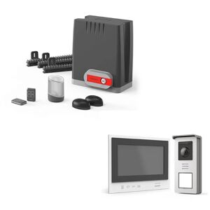 TD® Kit de sonnette d'extérieur sans fil étanche sans batterie avec caméra  2 émetteurs Smart Doorbell Door