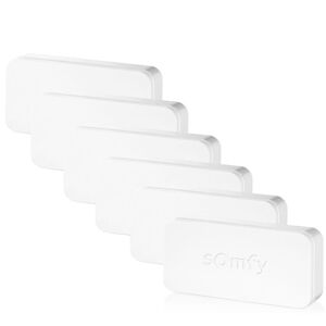 SOMFY 1875250 - Pack de 6 IntelliTAG - Détecteurs auto-protégés de vibration pour intérieur ou extérieur - Détection avant l'ouverture - Compatibles Somfy One (+) & Somfy Home Alarm (Advanced) - Publicité