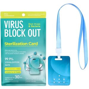 30PCS Portable Bacteriostatic Sterilization Protection Card Blue