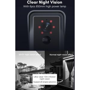 WiFi vidéo sonnette caméra sans fil 1080P HD caméra 2 voies Audio détection de mouvement infrarouge nuit - Publicité