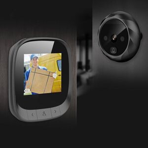 Happy Tom Sonnette numérique avec écran LCD de 2.4 pouces, sonnette à œil de porte à 90 °, visionneuse de caméra, visionneuse de judas électronique, sonnette visuelle extérieure - Publicité