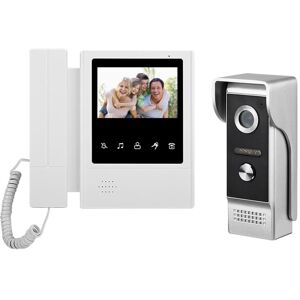 Système de visiophone filaire de 4.3 pouces, sonnette d interphone visuel avec 1 moniteur + 1 caméra extérieure 700TVL pour la surveillance à domicileAA - Publicité