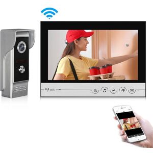 Interphone vidéo intelligent WiFi 9 pouces, moniteur avec sonnette, caméra, système d interphone vidéo filaire pour Villa et appartement - Publicité