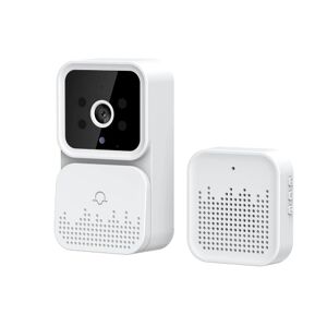 TOMTOP Tuya Smart Video Doorbell Caméra HD sans fil PIR Détection de mouvement Alarme IR Sécurité Porte Bell Interphone Wi-Fi pour la maison Appartement - Publicité