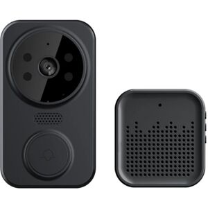 TOMTOP Tuya Smart Video Doorbell Caméra HD sans fil PIR Détection de mouvement Alarme IR Sécurité Porte Bell Interphone Wi-Fi pour la maison Appartement - Publicité