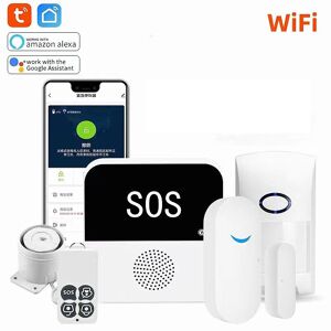 Banggood Le système d'alarme Tuya WiFi Smart Home Système d'alarme Security Protection Kit est une solution de sécurité pour la m - Publicité