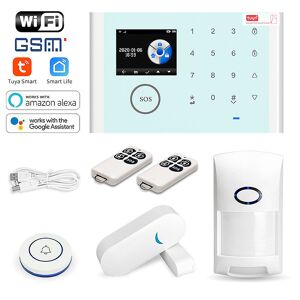 Banggood Kit d'alarme antivol Tuya WiFi Système d'alarme Security Kit sans fil GSM, système de surveillance de sécurité multifonc - Publicité