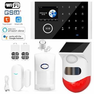 Banggood Kits de système d'alarme WIFI GSM Tuya Smart Home Wifi Capteur de porte Sonnette Capteur de mouvement Détecteur Alarmes - Publicité