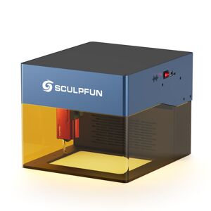 SCULPFUN iCube Pro 5W Graveur laser portable Machine de gravure laser avec filtre à fumée Alarme de température Surface - Publicité