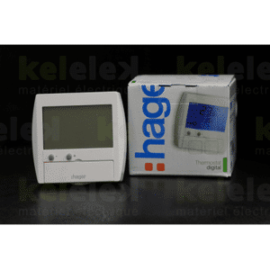 Hager thermostat digital avec entree fil pilote 25120