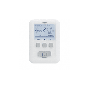 Hager thermostat d'ambiance programmable digital 2 fils sur 7 jours ek520