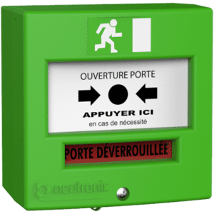 NEUTRONIC Déclencheur manuel 1 contact vert neutronic 4710v3