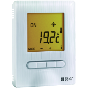 DELTA DORE Thermostat digital semi encastré pour plancher ou plafond rayonnant minor 12 - delta dore 6151055