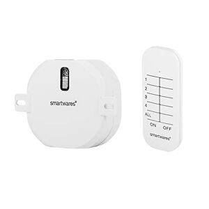 Smartwares Kit domotique sans fil  Plug & Connect Pour porte de garage Module encastrable et télécommande - Publicité
