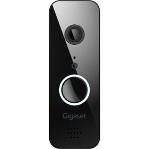 Siemens Doorbell One X Sonnette connectée pour la Surveillance de la Porte d'entrée, vidéo en Full HD Message Cas de Mouvement ou de Sonnerie contrôle par Application, Noir - Publicité