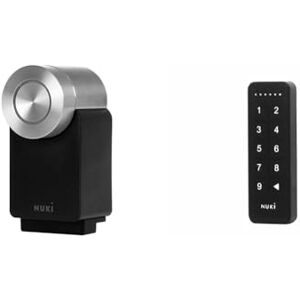 NUKI Smart Lock Pro, Serrure Smart avec avec Wi-FI et Matter pour accès à Distance & Keypad, Serrure de porte avec digicode, serrure porte, Bluetooth, Accès par un code à 6 chiffres - Publicité