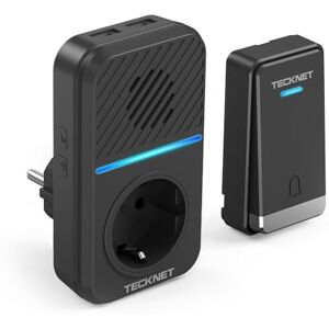 TECKNET Sonnette sans Fil à Piles, Étanche IP66 Portée 400M RVB Batterie  Amovible Sonnette sans Fil Exterieur, 60 Mélodies et 5 Niveaux, pour  Maison, Hôtel, Bureaux, Urgence etc en destockage et reconditionné