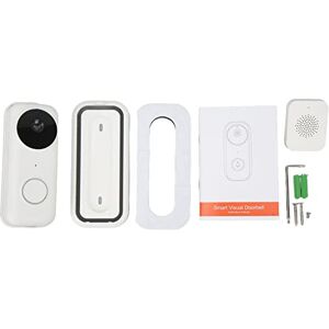 Sxhlseller Caméra de Sonnette Vidéo, Caméra de Surveillance à Distance de Sonnette Visuelle WiFi Intelligente, Sonnerie de Porte sans Fil, avec Interphone à Changement de Voix pour Système - Publicité