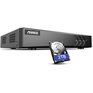 ANNKE 16CH DVR, Enregistreur Vidéo Numérique 3K Lite,Détection de Mouvement & Alerte par Email App Gratuite, Compatible avec Caméra de Surveillance CVI/CVBS/AHD/TVI avec Disque Dur de 2To - Publicité