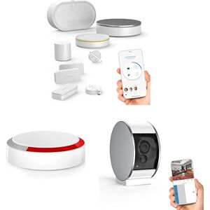 somfy Pack  Système d'Alarme Maison sans Fil avec Caméra Connecté WiFi   Sirène Intérieure + Sirène Extérieure   Pack Home Alarm Advanced Integral Video - Publicité