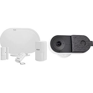 Abus FUAA35001A Smartvest Kit de Base Alarme Smartvest, 5 V, Blanc, Set de 4 Pièces + Caméra de Surveillance  PPIC31020 Wi-FI IP 1920 x 1080 Pixels - Publicité