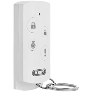 Abus Télécommande radio Smartvest pour la commande du système d'alarme radio   Bouton d'urgence   Portée env. 30m   blanc   77443 - Publicité