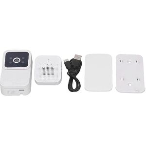 DAUZ WiFi Vidéo Sonnette Caméra Détection de Mouvement ABS Métal Fil Sonnette Caméra 2.4GHz Bureau - Publicité