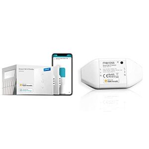 meross Interrupteur Volet Roulant (FIL NEUTRE REQUIS), Lot de 2 Interrupteurs Rideau & Interrupteur Connecté, Interrupteur WiFi Intelligent Compatible avec HomeKit, Siri, Alexa et Google Home - Publicité