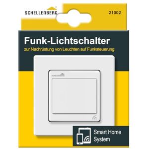 Schellenberg 21002 Smart Home Interrupteur sans Fil pour Montage encastré, contrôle de la lumière Via Application, télécommande et minuterie Blanc - Publicité