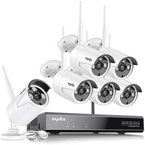 SANNCE 8CH 3MP système de sécurité caméra sans Fil NVR WiFi H.264+ No HDD avec 6 caméra 5MP NVR Enregistreur de Surveillance enregistreur extérieur détection de Mouvement - Publicité