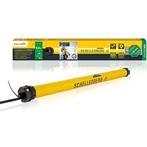 Schellenberg 21110 Moteur de volet roulant avec radio nouvelle génération, 10 Nm, jusqu'à 6 m² de surface, pour tube octogonal de 40 mm, 868.4 MHz, compatible aussi avec Alexa et Google Home Jaune - Publicité