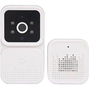 Sxhlseller Sonnette Vidéo WiFi sans Fil, Interphone Bidirectionnel HD, Sonnette de Surveillance de Vision Nocturne Infrarouge, Sonnette de Surveillance à Distance en Temps Réel pour la Maison - Publicité