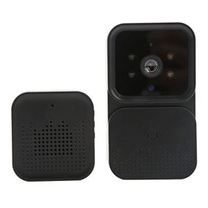 Bewinner Caméra de Sonnette Vidéo Fil, Nocturne à Distance Fil 2 Voies Intelligente HD WiFi Caméra de Sonnette pour la sécurité à Domicile Noir - Publicité