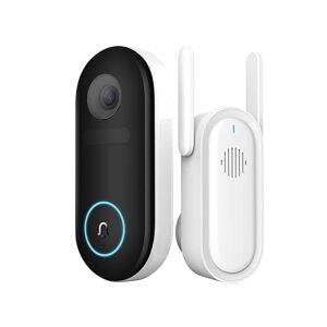 IMILAB Sonnette vidéo Doorbell Surveillance de Porte sans Fil, Surveillance 4 MP/2,5K, détection Humaine Intelligente, résistance aux intempéries IP66, Fonctionne avec Google/Alexa - Publicité