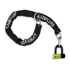 Urban Security Antivol Mini U URBAN UR59 + Chaîne Lasso 10mm x 120cm -