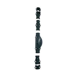 Crémone Rustique Ry59 Série Forte 16x8 époxy Noir Bouton Standard Jardinier Massard J041272 1