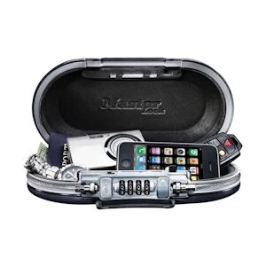 Master Lock Mini Coffre-fort Portable - - 5900EURD - Avec Câble - Combinaison - Noir MASTER LOCK