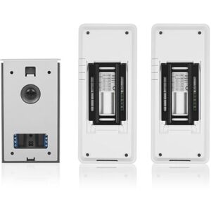 Smartwares DIC-22122 Interphone vidéo 2 fils Set complet 2 foyers blanc Blanc - Publicité