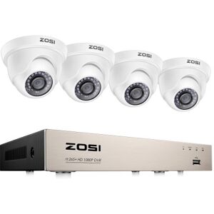 Non communiqué ZOSI 8CH Full HD 1080p H.265+ DVR avec 2MP Caméra de Surveillance IP66 Extérieur avec Vision Nocturne de 20m, Détection de Mouvement et Alerte par Email, App Gratuite - Publicité