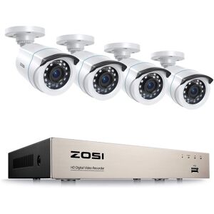 Non communiqué ZOSI H.265+ 1080P 8CH DVR Enregistreur Vidéo Surveillance avec Caméra Surveillance Extérieure, Contrôle à Distance Via 3G/4G/WiFi de Smartphone sans Disque Dur - Publicité