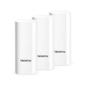 Pack de 3 détecteurs d'ouverture intelligents Netatmo pour portes et fenêtres Blanc Blanc - Publicité