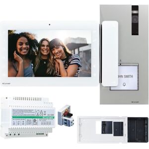 Comelit Kit vidéophone monofamilial Comelit 2 fils mains libres quadra et maxi 8461X